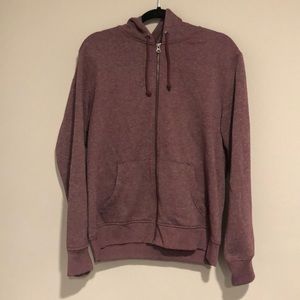 Gap | Mens Vintage Soft Full Zip Hoodie | Purple | Large